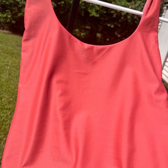 Aerie Super Scoop One Piece Nylon Swimsuit in Coral Size M - Picture 6 of 11